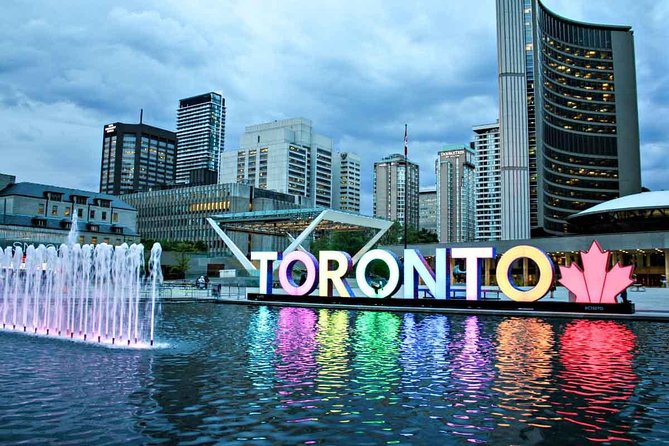 Toronto waterfront skyline with the CN Tower